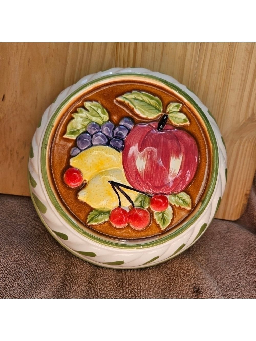 Vintage Ceramic Fruit Wall Decor